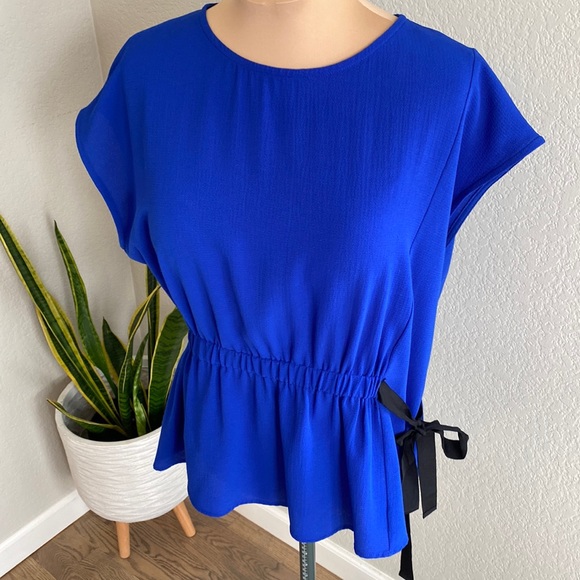 Pleione Tops - Nordstrom Pleione brand women’s top. Size large. Blue with black tie